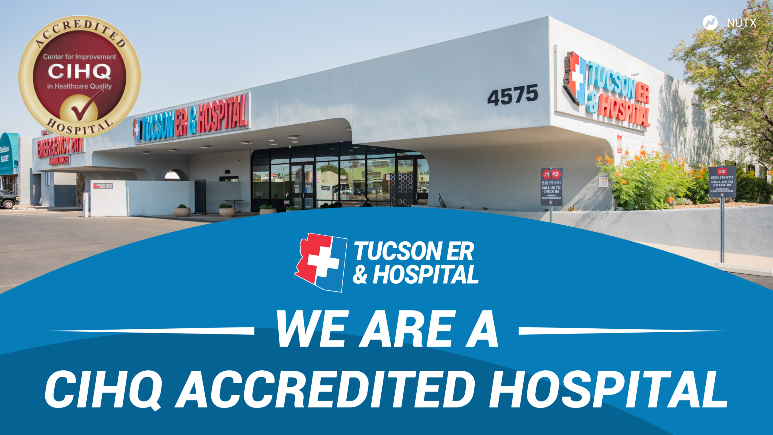 Tucson ER & Hospital Receives Third Accreditation from Center for Improvement in Healthcare Quality (CIHQ)